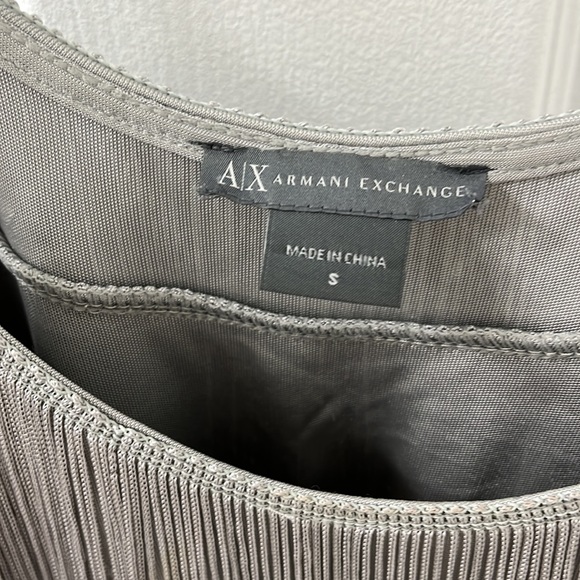 Armani Exchange Silver Gray Fringe Dress Flapper S - Picture 4 of 8